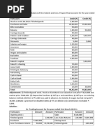 Sole Trading Final Account