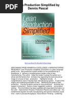 Lean Production Simplified by Dennis Pascal - 5 Star Book Review