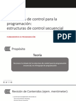 Semana 02 Clase EstructuraControlSecuencial CRM