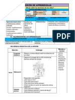 Sesion de Aprendizaje Dibujo de Los Derechos