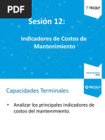 Sesión 12 - Indicadores de Costos de Mantenimiento