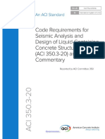 ACI 350.3-20 - Seismic Design of Liquid-Containing Concrete Structures and Commentary