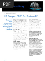 HP Compaq 6005 Pro Business PC Data Sheet Mar Update