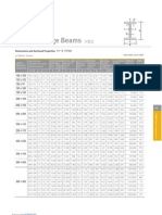 Wide Flange Beams: Dimensions and Sectional Properties