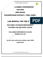 Cs2258 Dbms Lab Manual