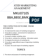 Mkata Advanced Marketing Management 1