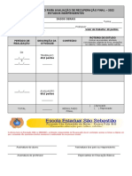 Roteiro de Estudo para Avaliação de Recuperação Final