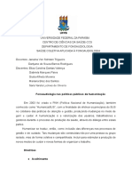 Fonoaudiologia Nas Políticas Públicas de Humanização