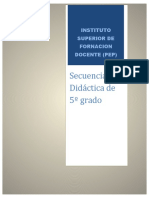 LENGUA Secuencia Didáctica de 5º Grado