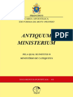 Antiquum Ministerium Pela Qual Se Instituiu O Ministério de Catequista