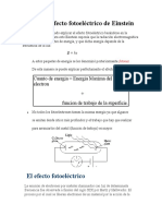 Teoría Del Efecto Fotoeléctrico de Einstein