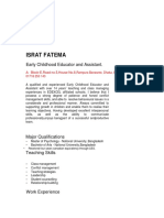 CV of Israt Fatema Edited 2