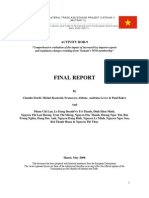 Comprehensive Evaluation of The Impact of Increased Key Imports-Exports and Regulatory Changes Resulting From Vietnam's WTO