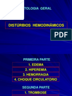 DISTÚRBIO HEMODINAMICOS Aula 6