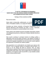 Declaración Reunión Gabinete Binacional