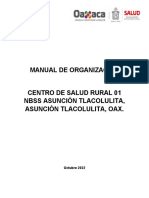 Manual de Organización. Asunción Tlacolulita