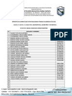 Reporte de Alumnos Trabajo en Casa - Grado 8