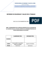 Informe #1 de Seguridad y Salud en El Trabajo