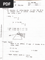 Dispersion & Spectra Notes