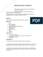 Fenomenos Fisicos Y Quimicos: Introduccion