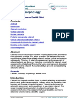 Cataract Morphology: Dip HE Rehabilitation Work (Visual Impairment)