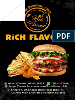 Rich Flavour Menu