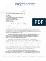 FOIA Request: CREW: Food and Drug Administration: Regarding Communications Between The FDA and Martin Shkreli: 7/28/2011