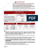 GCET Fees Structure 2022 23