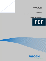 Vacon NX OPTCI Modbus TCP Board User Manual DPD00900A UK