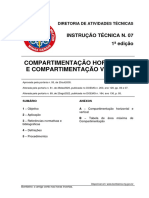 IT 07 - Compartimentação Horizontal e Compartimentação Vertical