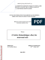 54 L'ictère Hémolytique Du Nouveau Né (Etude de Cas)