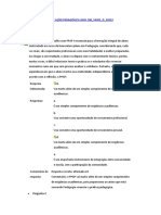 Projetos e Práticas de Ação Pedagógica - Questionario I