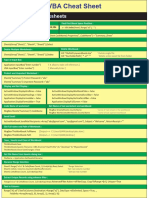 VBA Cheat Sheet