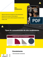 Tipos de Comunicacion de Alto Rendimiento