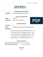 Informe de Práctica #6 Factores Que Afectan La Actividad Enzimática