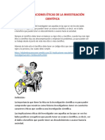 2.1 Implicaciones Éticas de La Investigación Científica y 2.1.1 Limites Eticos de La Investigacion