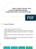 Design Principles, Design Concepts, Data Design, Architectural Design-Architectural Styles, Procedural Design