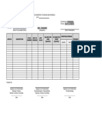 Report On Inventory of Supplies and Materials