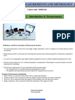 MMM Lecture - Unit 1 - Intro To Measurements