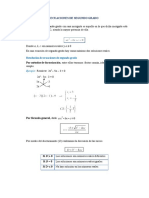 Ecuaciones de Segundo Grado