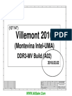 HP Compaq 620 Cq320 Cq321 Inventec Villemont Vv10 Intel Uma 6050a2364601 Rev A02 Schematic