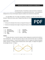 Experiment 108 Transverse Waves - Frequency of Vibration - Online Modified