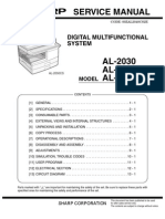 Manual de Servicio Sharp AL-2030, 2040cs, 2050cs