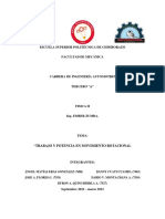 Grupo #3 TRABAJO Y POTENCIA EN MOVIMIENTO ROTACIONAL