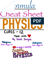 Formula Cheat Sheet 2023