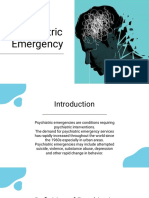 Psychiatric Emergency Presentation