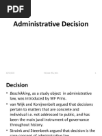 Administrative Decisions