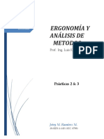 Ergonomía, Prática 2 y 3