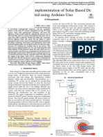 Design and Implementation of Solar Based DC Grid Using Arduino Uno