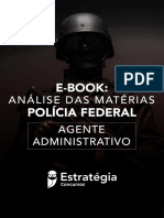 Análise Das Matérias PF - Estratégia Concursos